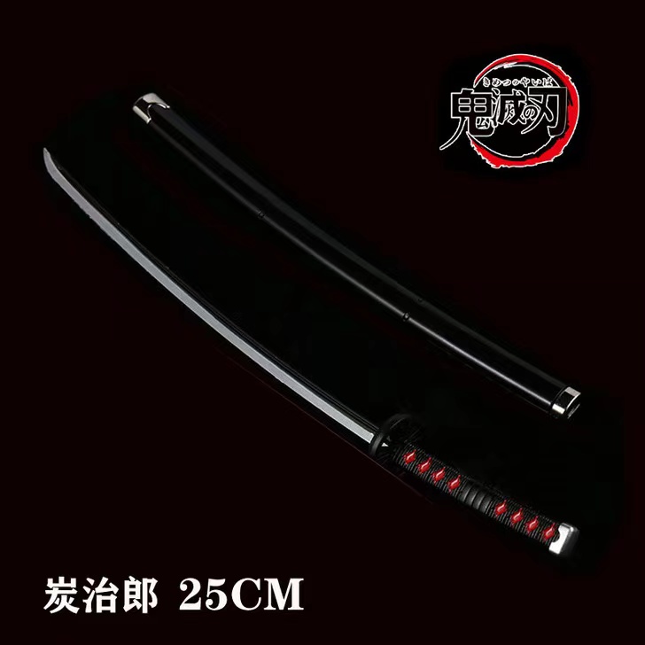 Móc Khóa Mô hình kiếm enma nidai kitets kitetsu shusui yabashiri wado ichadoji của zoro trong one piece, Móc khóa Kiếm katana zenitsu kimetsu no yaiba 26cm bằng titan không gỉ