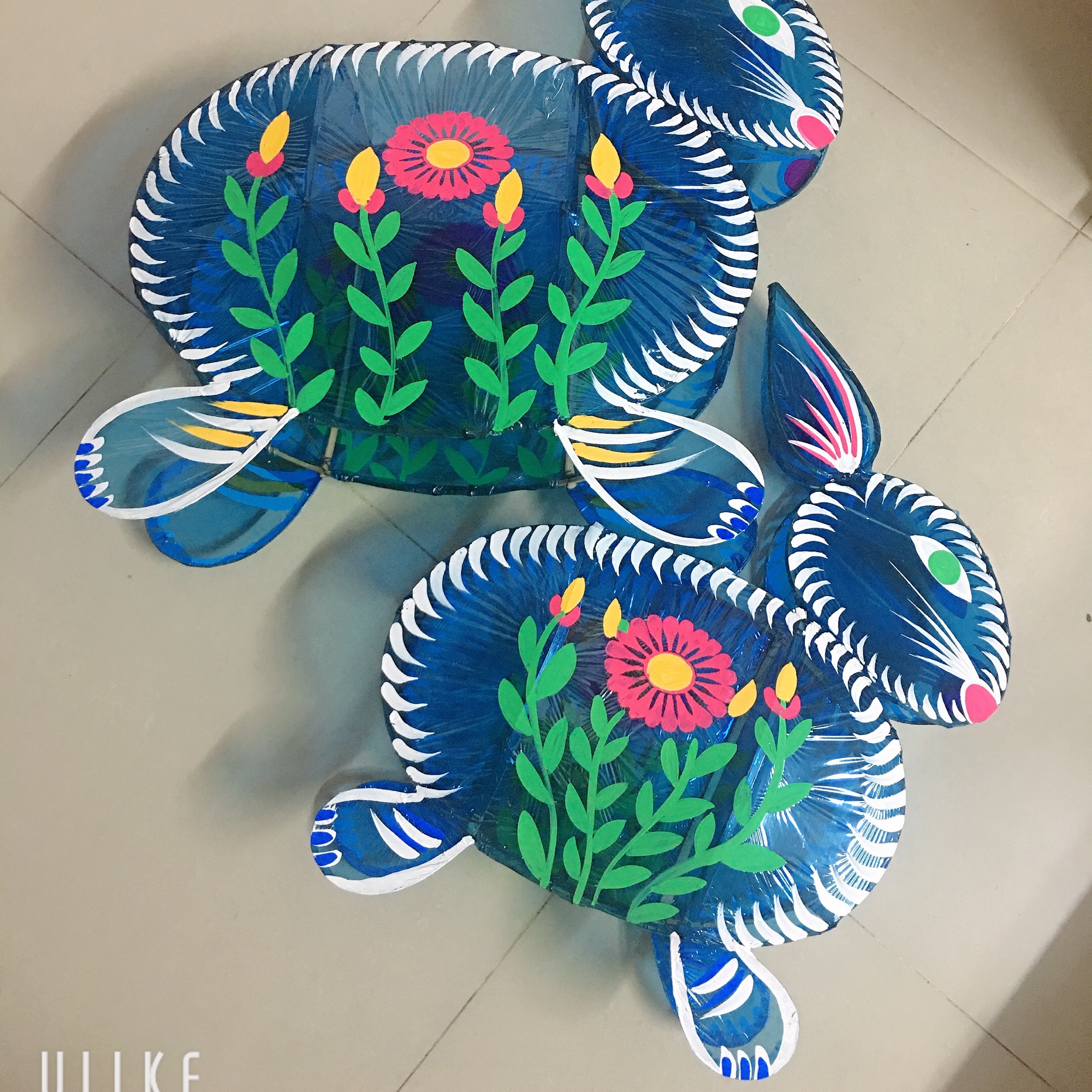 Lồng đèn thỏ xanh