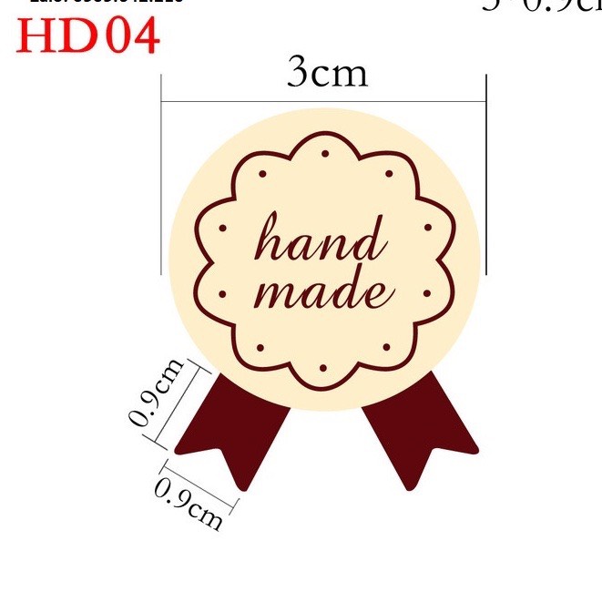TEM DÁN CHỮ (HAND MADE) NHIỀU SIZE- MẪU ĐẸP