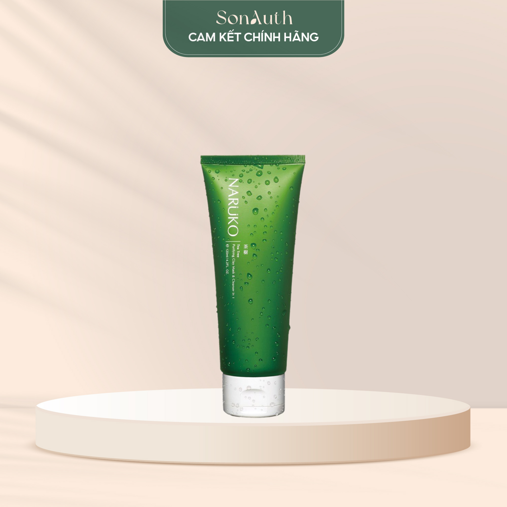 Sữa rửa mặt Naruko Tea Tree Purifying Clay Mask and Cleanser 120g [ĐẠI LÝ PHÂN PHỐI CHÍNH THỨC]