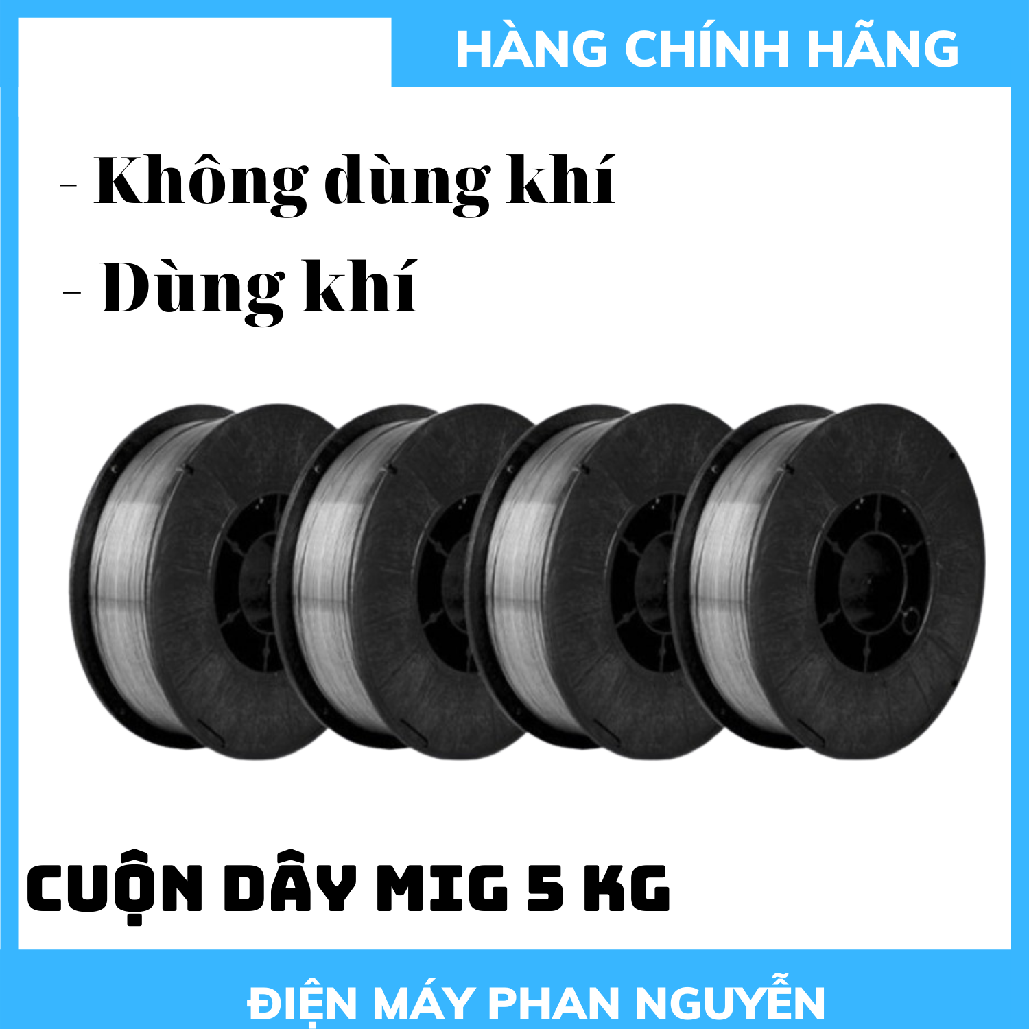 Cuộn dây 5kg cho máy hàn mig không dùng khí 1.0mm và 0.8mm