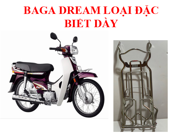 baga inox cho xe HONDA dream