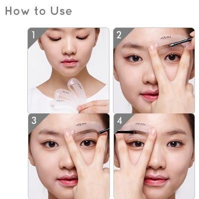 [HCM]Sét 3 Khuôn Vẽ Chân Mày Hàn Quốc Siêu Đẹp