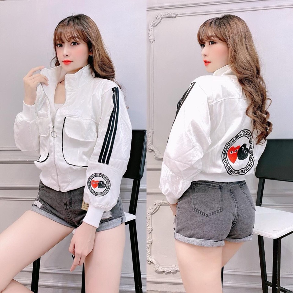 [HCM]Áo Khoác Phi Xà Cừ Cổ Sơ Mi Đặc Biệt Thêu Độc Đáo