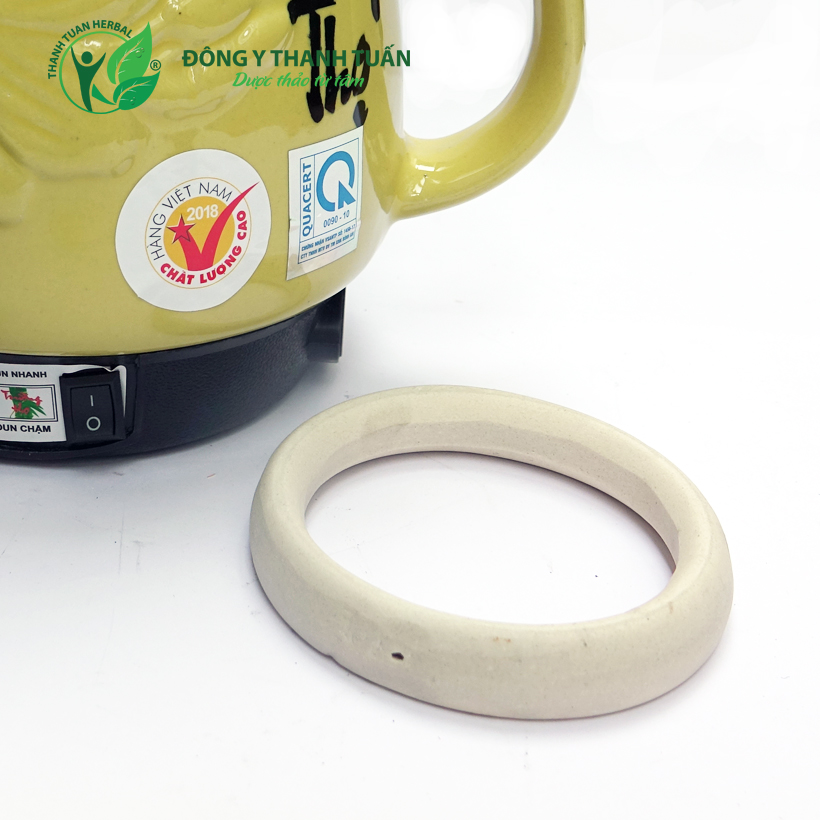 Vòng sứ ấm sắc thuốc đa năng trường thọ – giúp cô đặc thuốc dùng cho tất cả các loại ấm