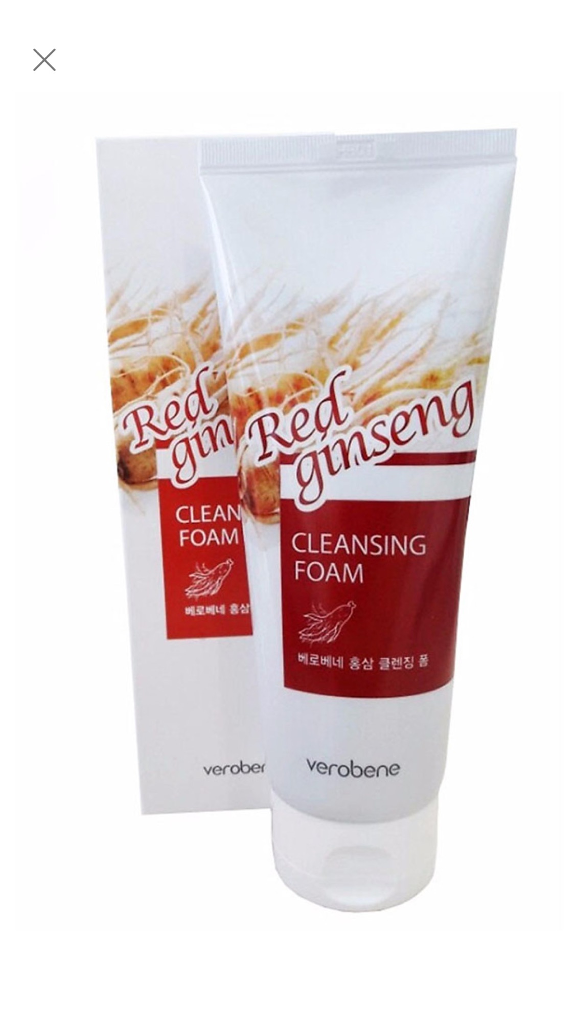 Sữa Rửa Mặt Hồng Sâm VEROBENE RED GINSENG CLEANSING FOAM