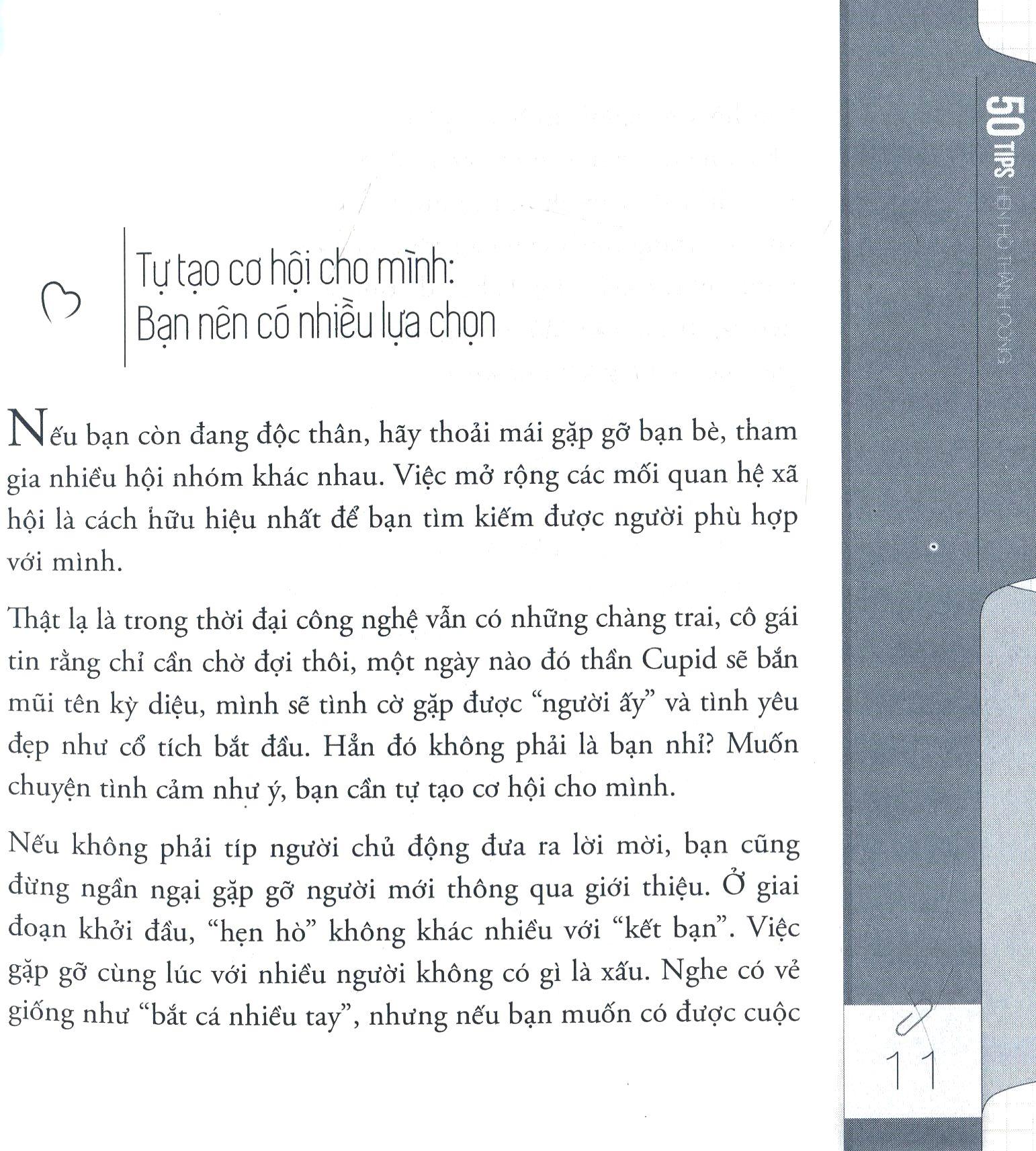Sách - 50 tips hẹn hò thành công