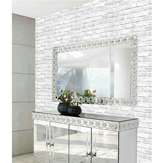 [HCM]Cuộn 5M decal giấy dán tường (có sẵn keo) - gạch xám khói 3D