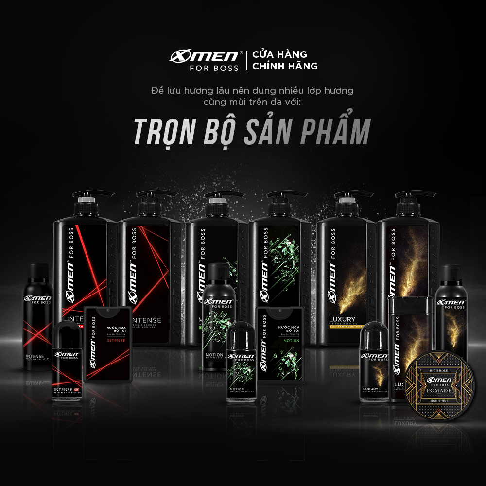 [Tặng 2 quà đơn 249k] Combo 2 Xịt khử mùi X-Men for Boss Motion 150ml