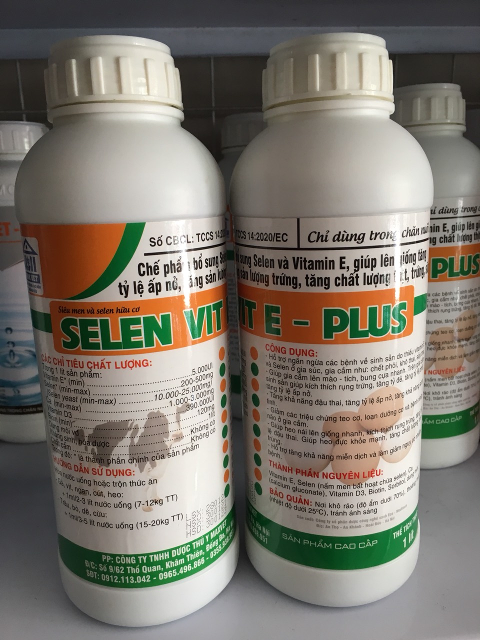 Selen vit E - bổ sung selen và vitamin E cho vật nuôi (1 lít)