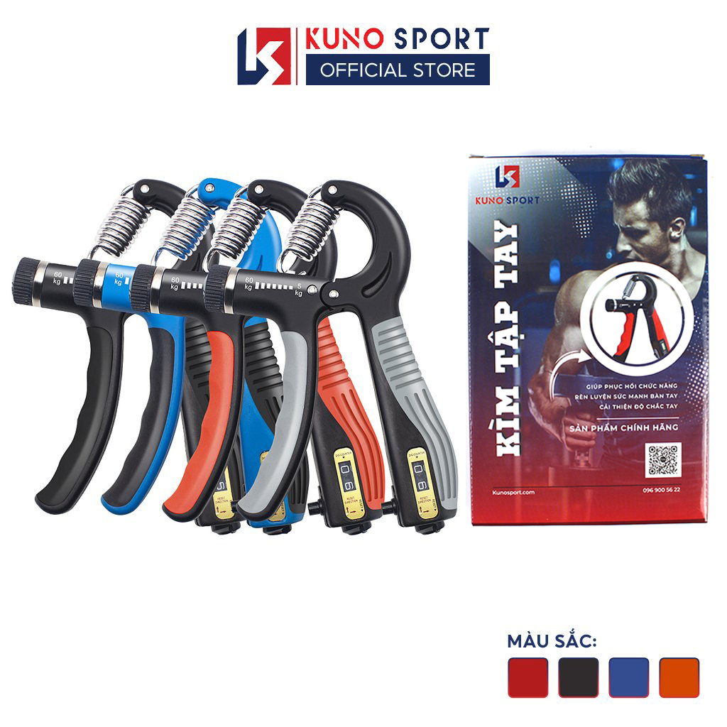 Kìm Bóp Tập Cơ Tay Chữ R Kunosport Hỗ Trợ Tập Cơ Bàn Tay Ngón Tay Loại Cao Cấp