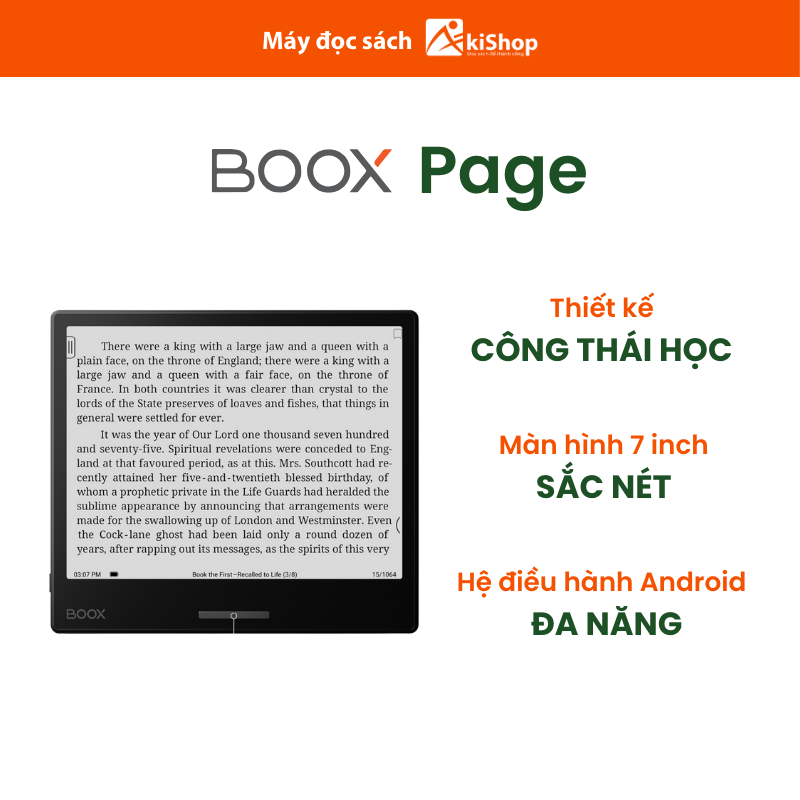 Máy đọc sách Boox Page Chính hãng Akishop