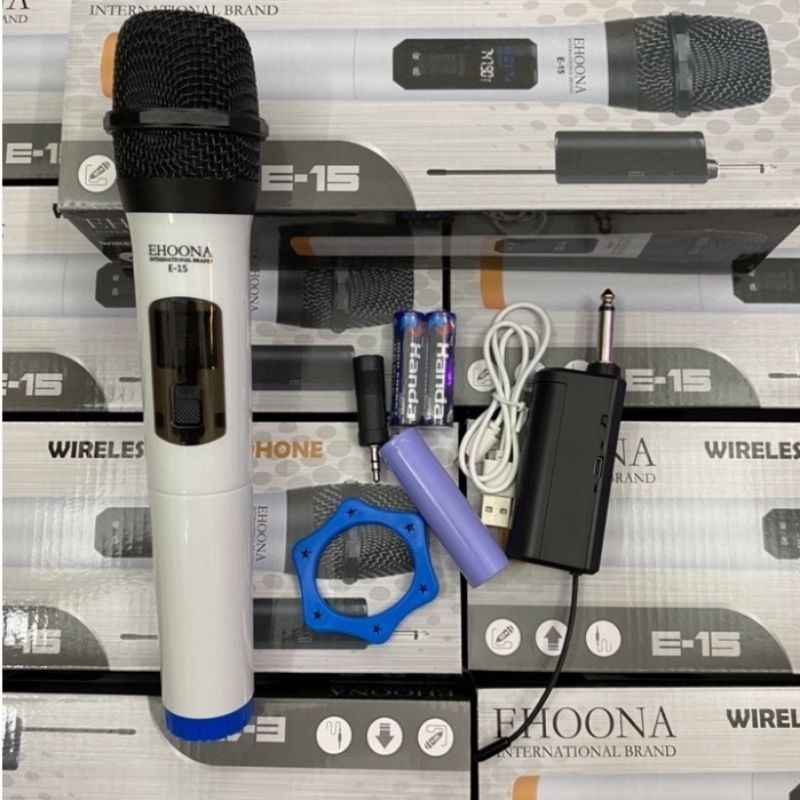 Micro Uhf Không Dây Ehoona E15 Âm Thanh Cực Hay