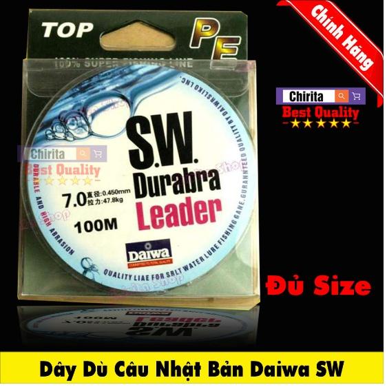 Dây Dù Câu Cá Siêu Bền DAIWA SW Durabra Nhật Bản dài 100m - Cước Dù Câu Cá Cao Cấp