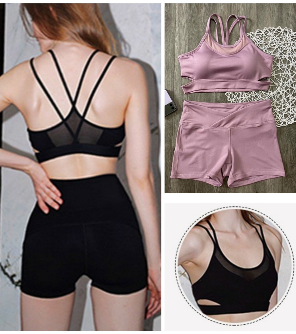 set quần áo tập gym yoga nữ