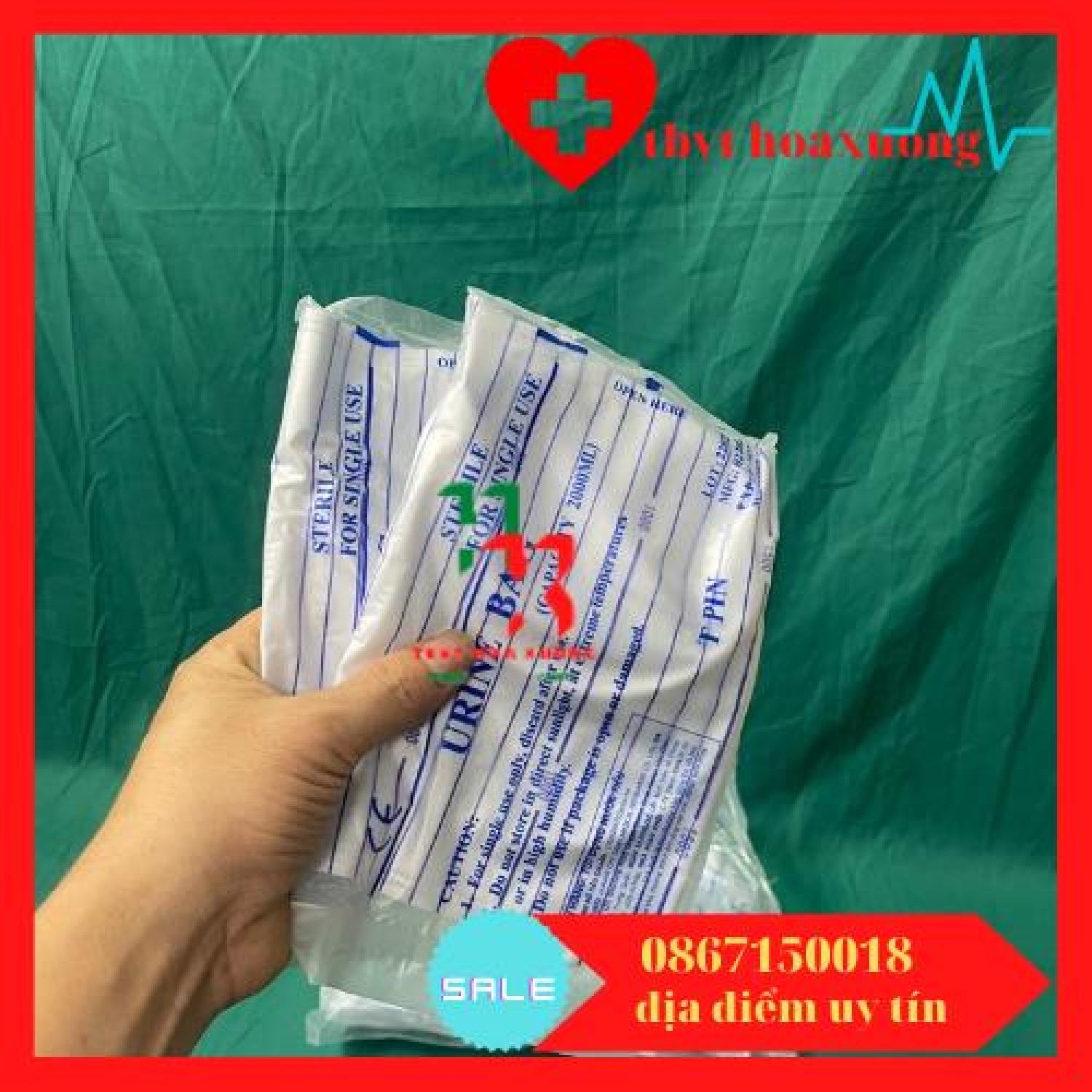 10 Túi Đựng Nước Tiểu Van Ngang