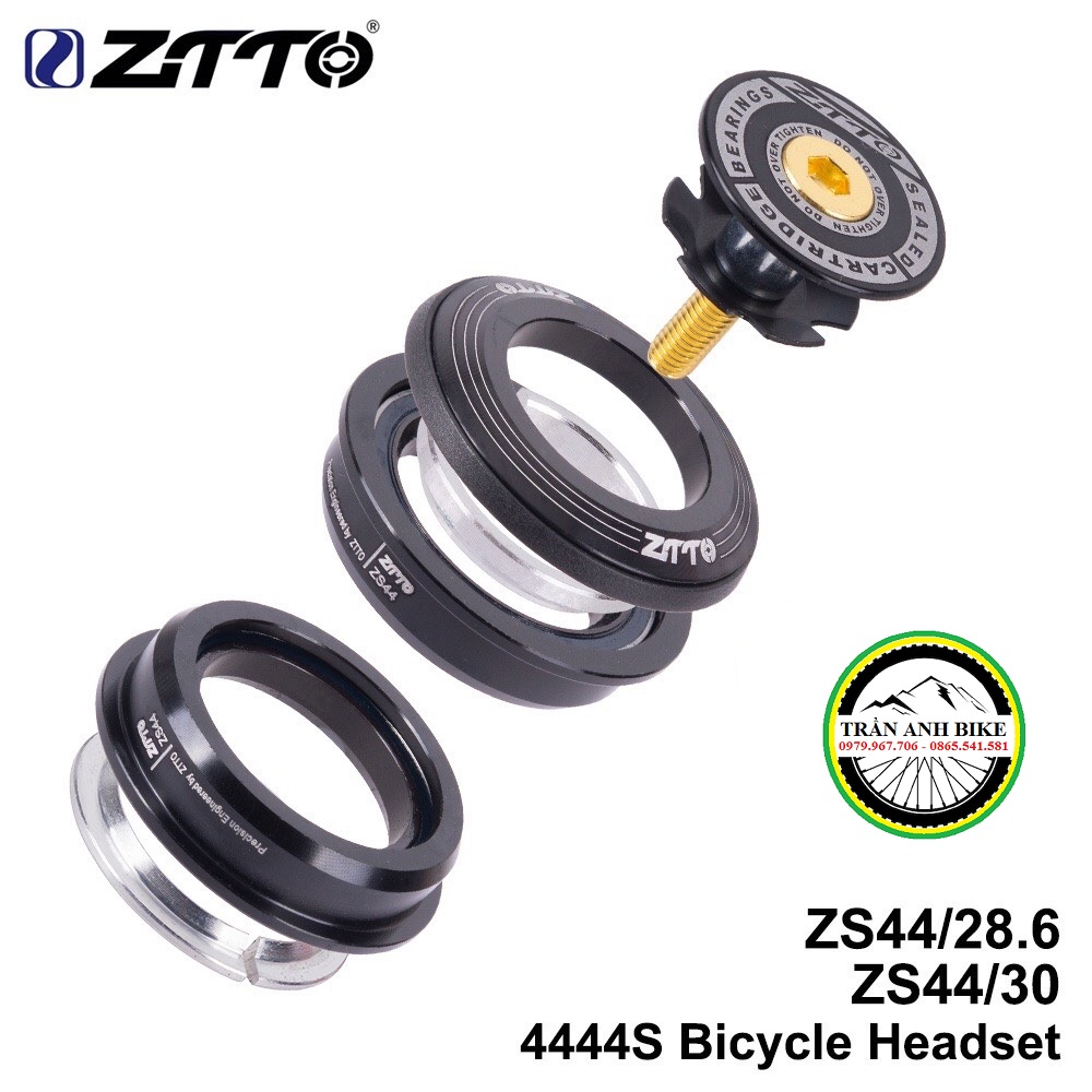 Chén Cổ Bát Phốt Thả Bạc Đạn Xe Đạp ZiTTO 4444S 44mm