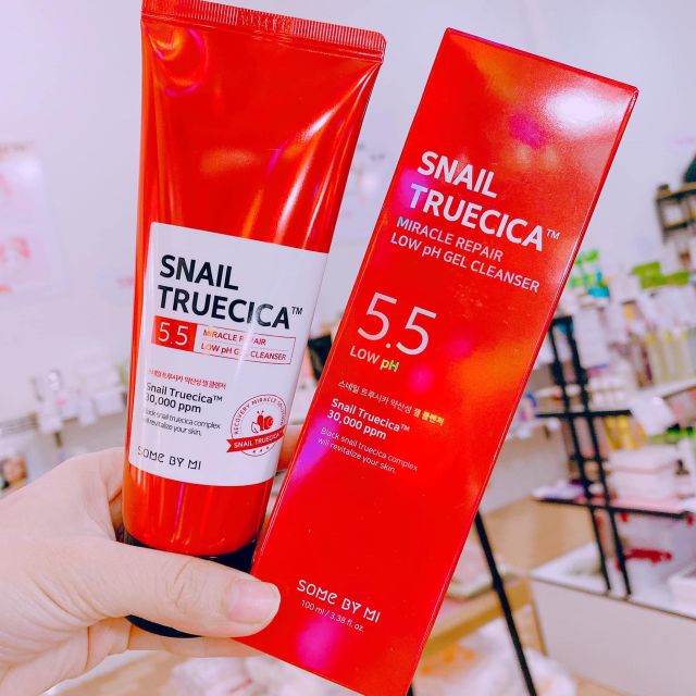 Sữa Rửa Mặt Dưỡng Ẩm Phục Hồi Làm Sáng Da Some By Mi Snail Truecica Miracle Repair Low pH 5.5 Gel Cleanser 100ml