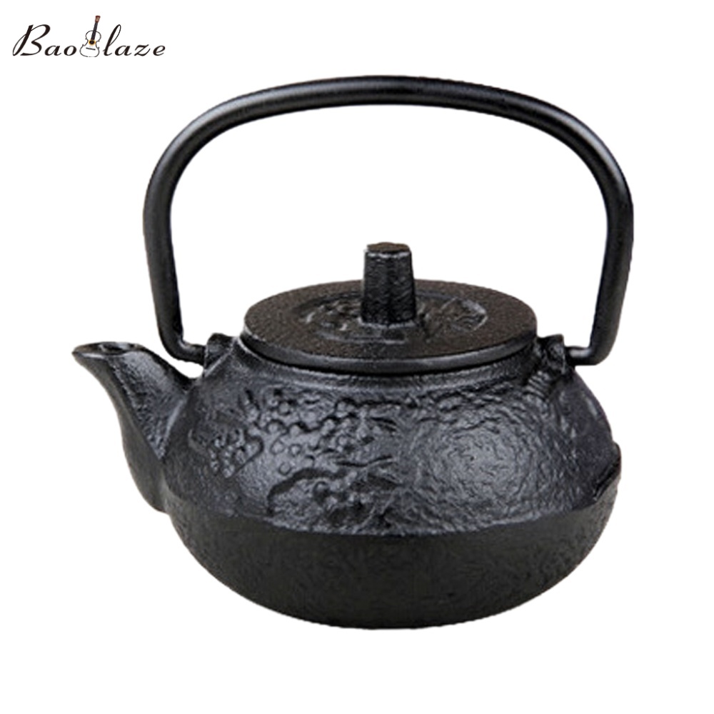 Baoblaze Mini Japanese Style Cast Iron Tea Kettle Tetsubin Small Teapot Tea Pot 50ml