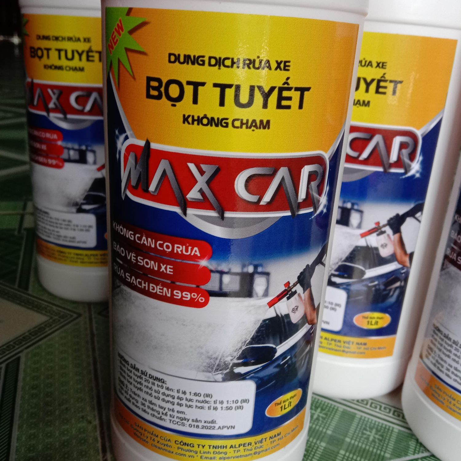 Nước rửa xe không chạm MAX CAR 1lít.