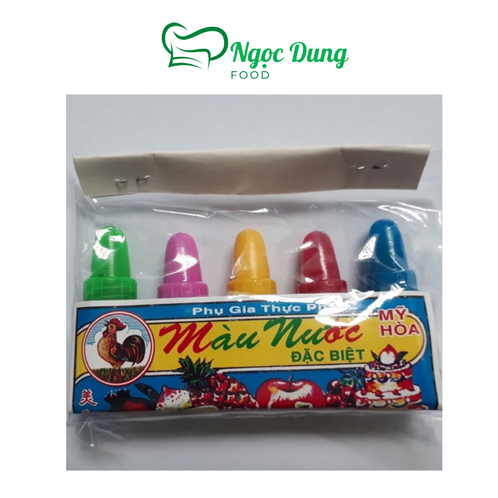 Lốc 5 màu thực phẩm mini 5ml