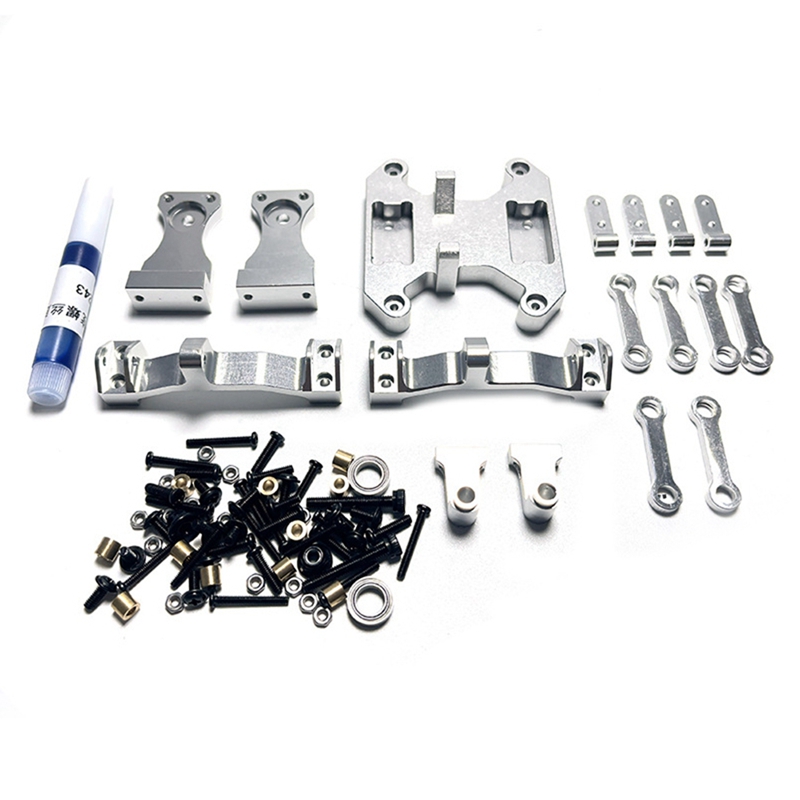 Metal balance chassis board seesaw kit for wpl b16 b36 1/16 6x6 6wd rc car upgrade parts modified accessories
