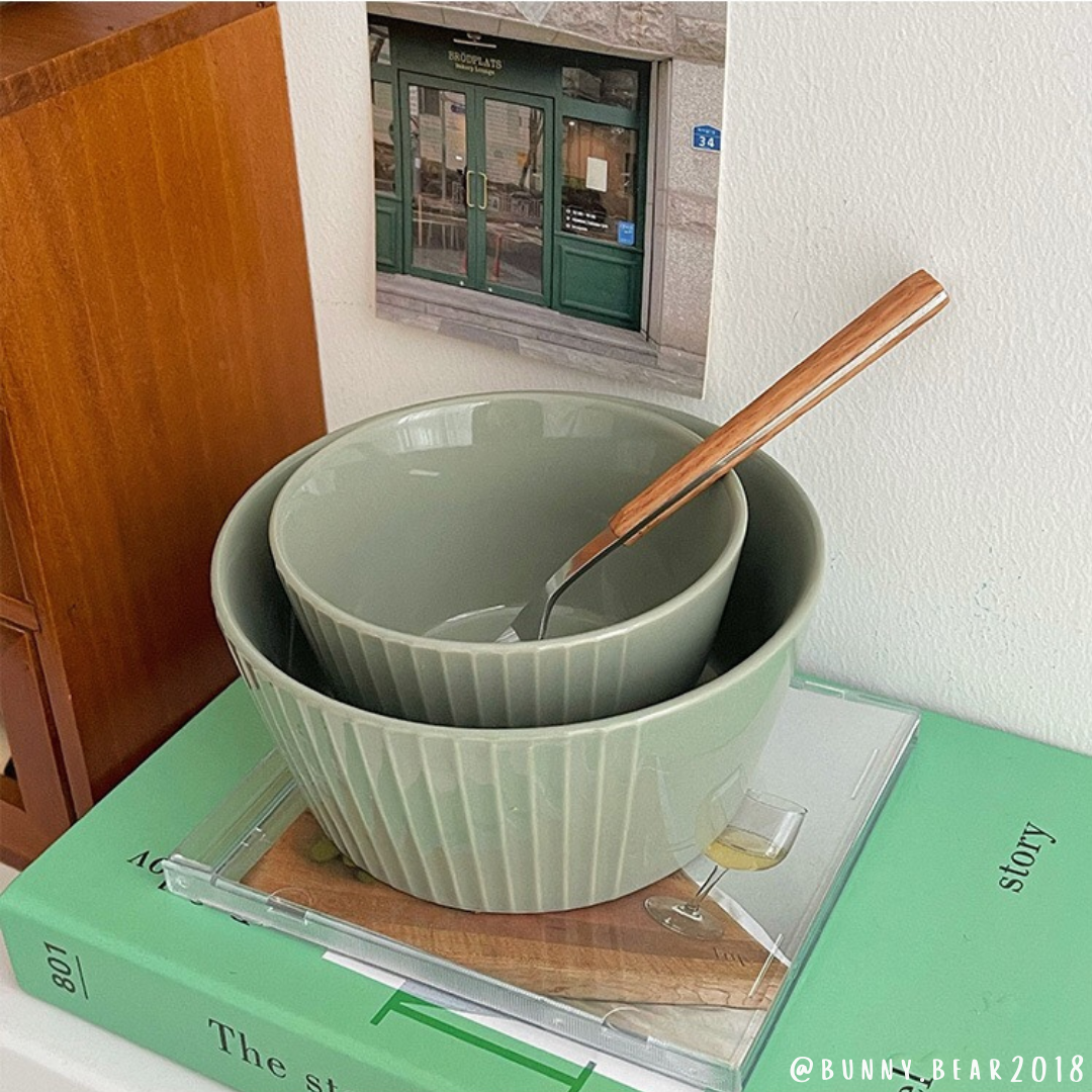 Tô bát sứ xanh bơ phong cách Hàn Quốc