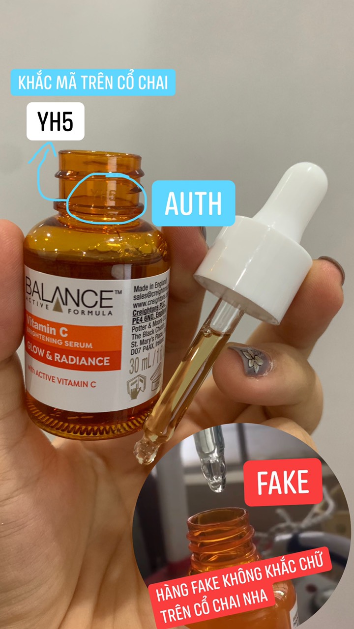 Serum mờ thâm sau mụn Vitamin C Balance Active Formula 30ml