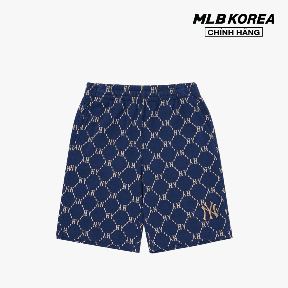 MLB - Quần shorts lưng thun Dia Monogram Allover 3ASPM0124-50NYS