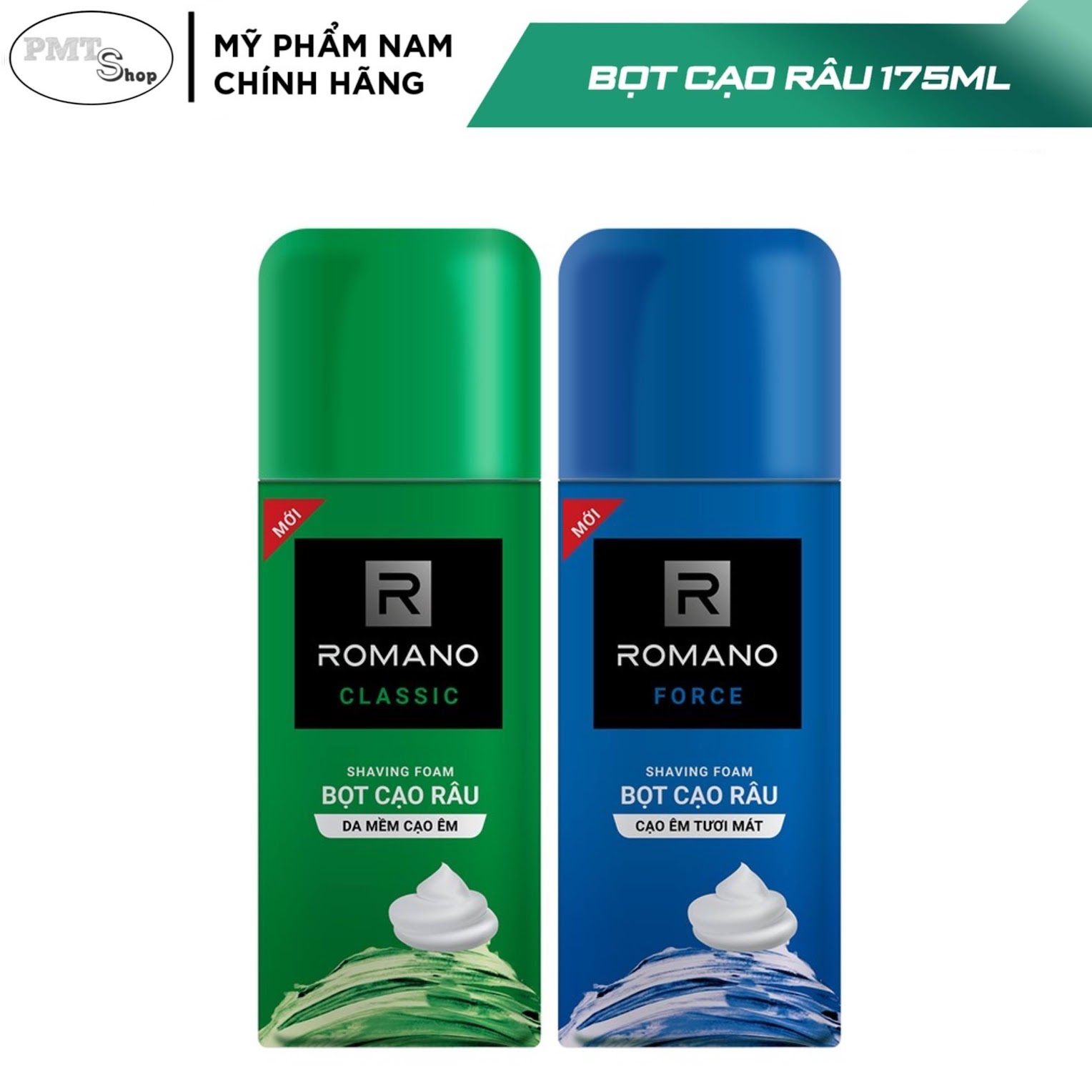 Kem Bọt cạo râu Romano 175ml hương Classic / Force