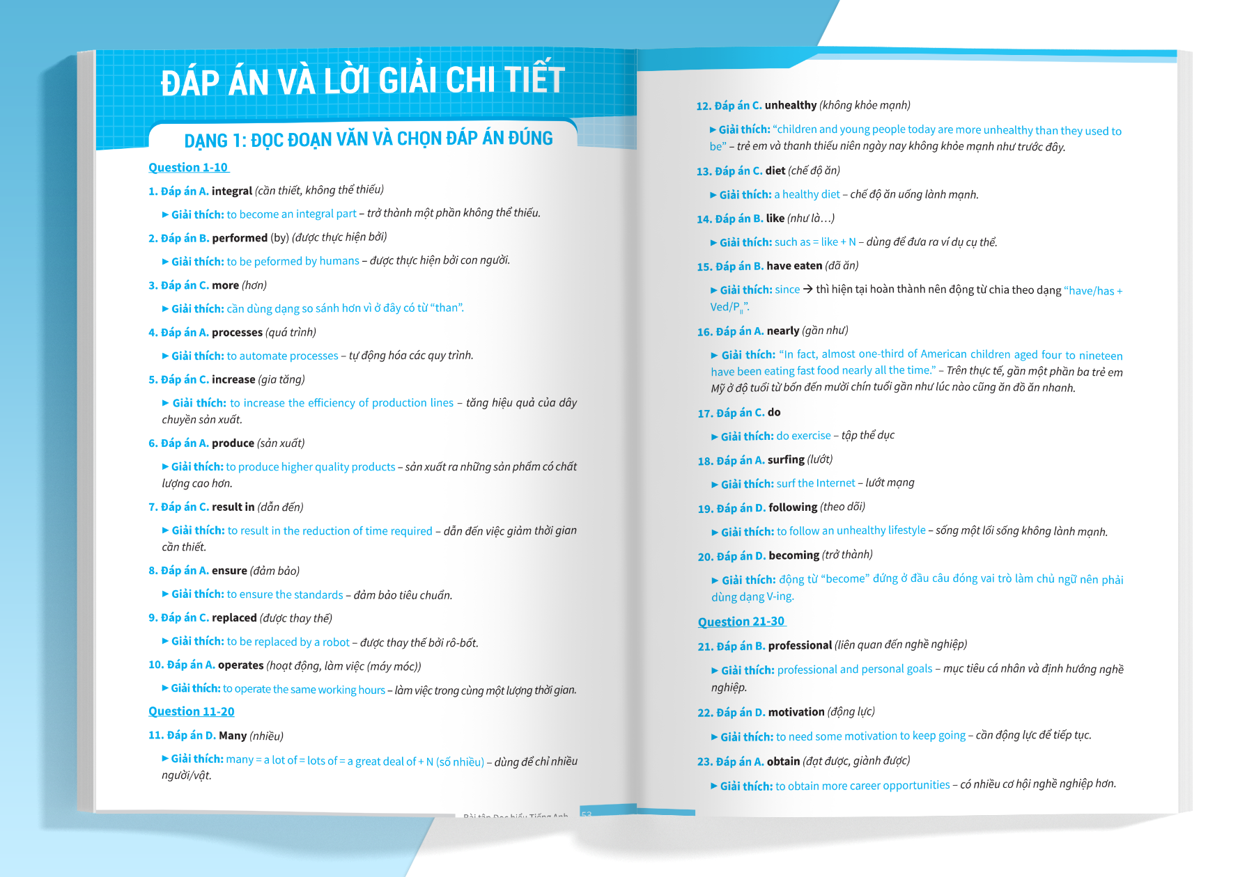 Sách Bài tập đọc hiểu tiếng Anh (ôn thi vào lớp 10 và 10 chuyên)
