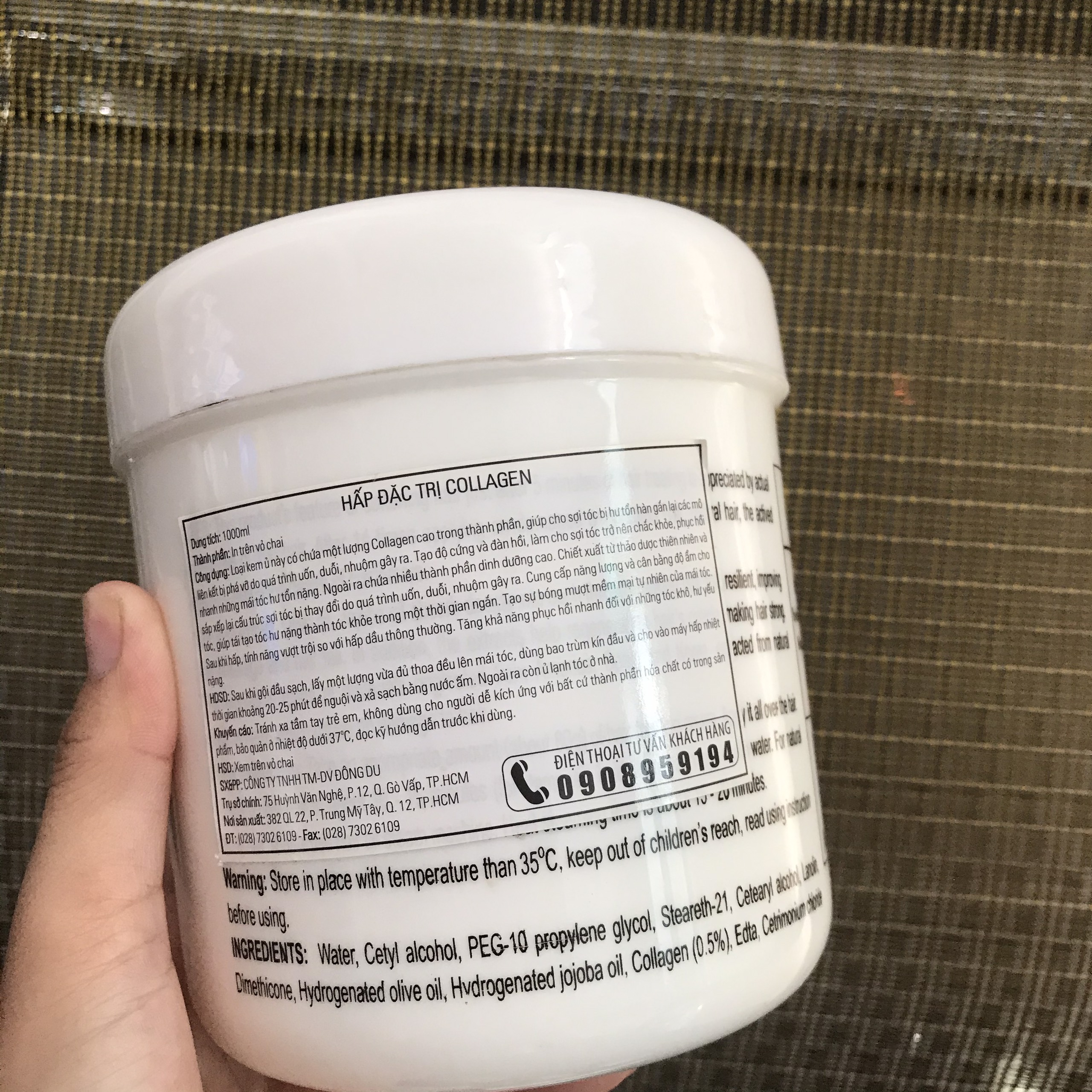 ✅[CHÍNH HÃNG-GIÁ SỈ] KEM Ủ TÓC PHỤC HỒI COLLAGEN KENDALI 1000ML