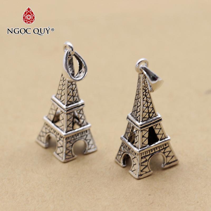 [HCM]Charm bạc hình tháp Eiffel treo - Ngọc Qúy Gemstones