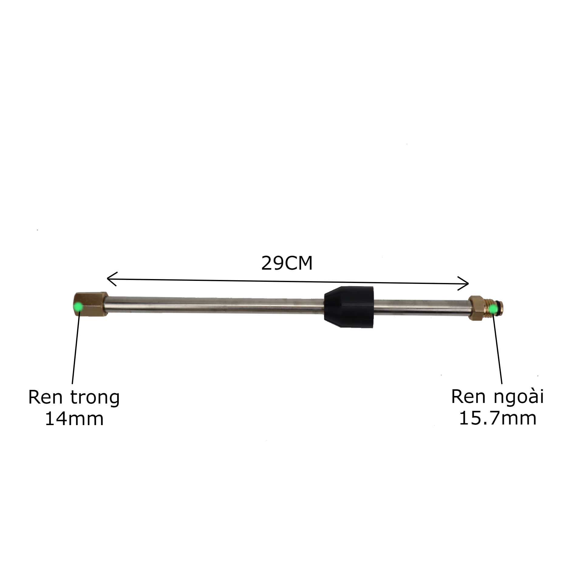 Ống nối dài súng rửa xe áp lực cao của máy xịt rửa áp lực cần xịt rửa xe, cán nối dài