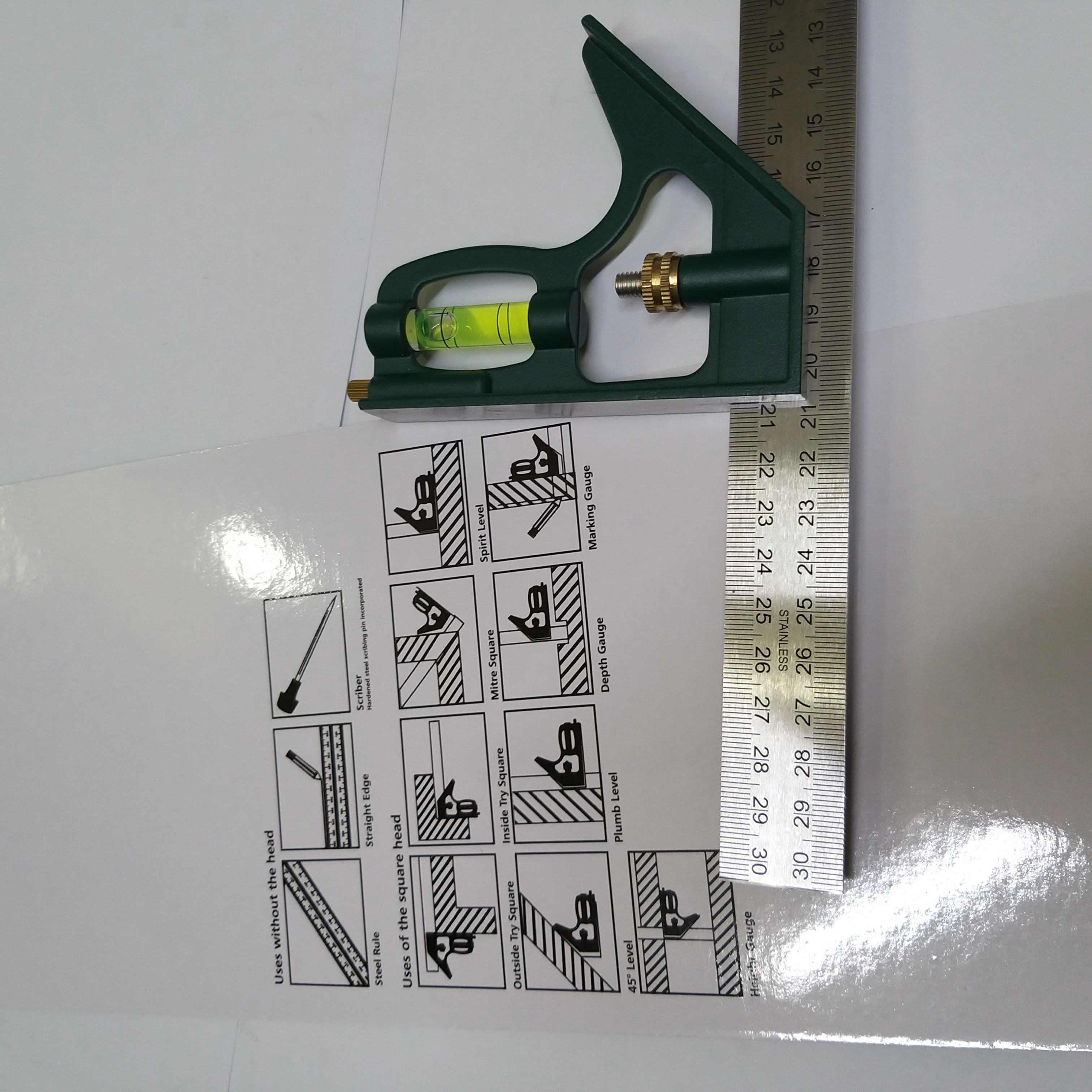 [HCM]THƯỚC GÓC THỦY 30MM L+R+T