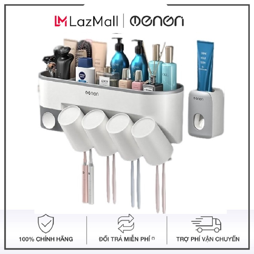 BÁO GIÁ Kệ De Bàn Chải Đánh Răng Dán Tường | Shopee Lazada Sendo Tiki mới nhất 36 Kệ để đồ nhà tắm OENON, Giá treo bàn chải đánh răng kèm cốc chất liệu nhựa ABS dán tường gạch men - OE041