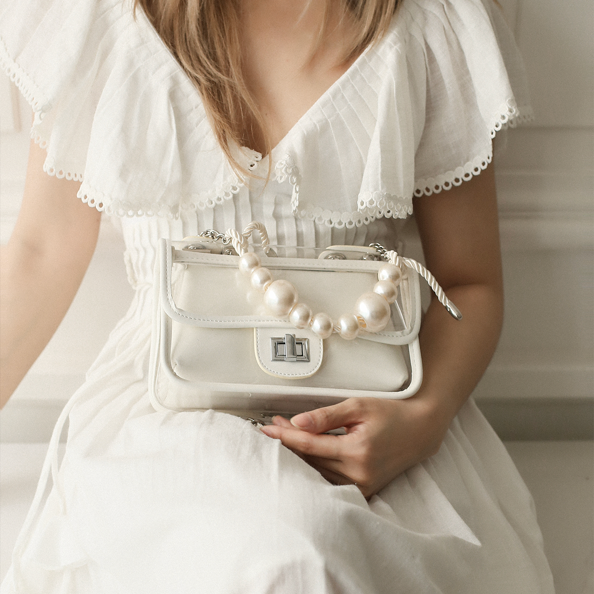 Túi xách Floralpunk Posie Bag White