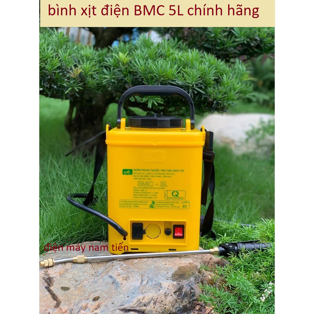 Bình bơm xịt điện 5 lít chính hãng BMC
