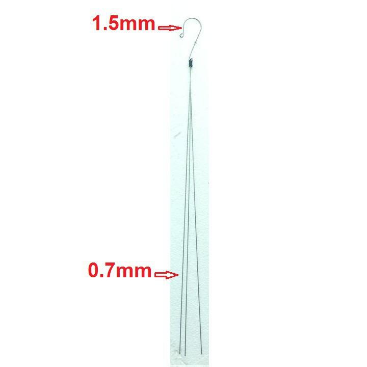 Combo 10 móc kẽm chia 3 treo chậu lan, chậu hoa, cây cảnh 70 cm
