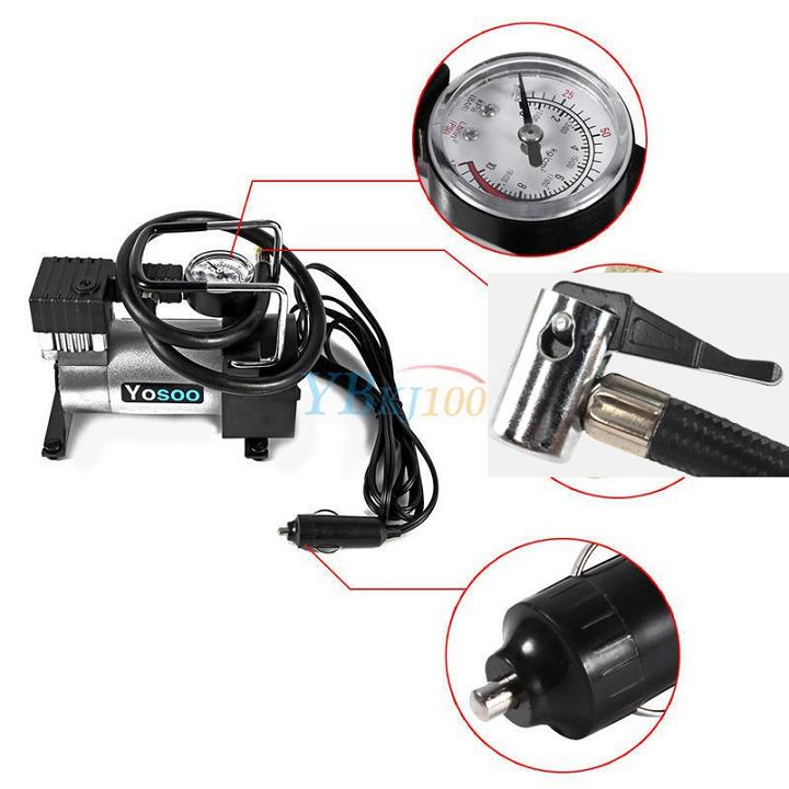 Bộ bơm hơi xe 1 đầu nén 120w