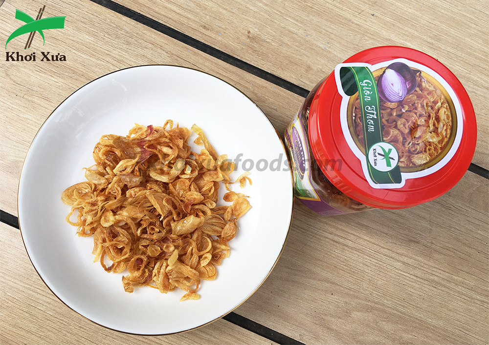[HCM][Hành Phi Sạch KHƠI FOODS] Hộp 500g Hành Phi Giòn Thơm