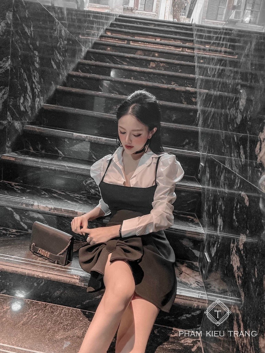Sét Áo Yếm Phối Nơ