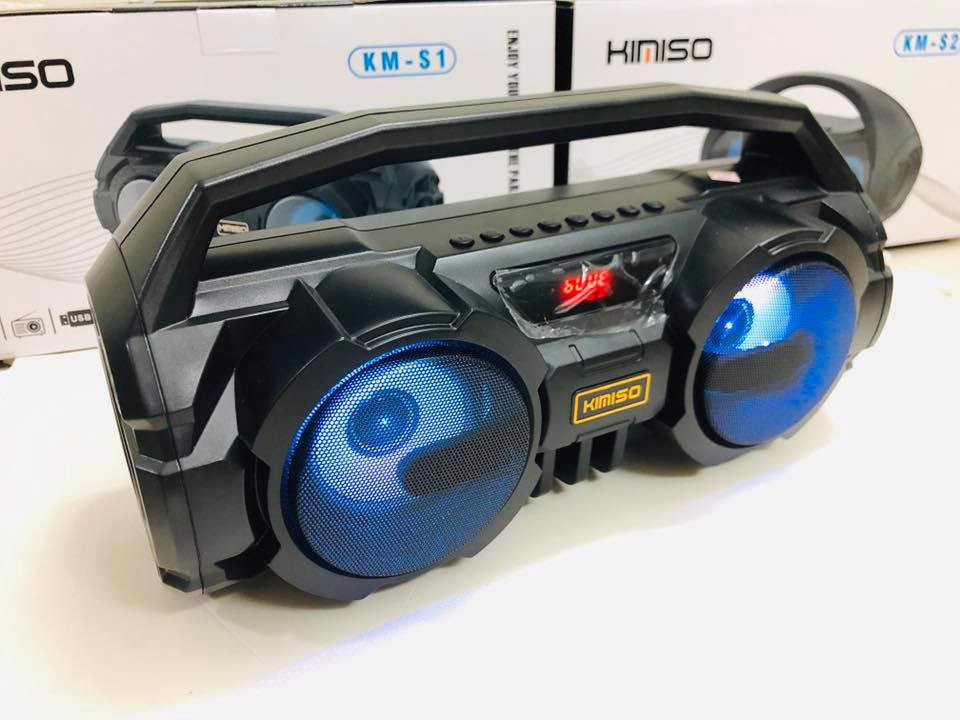 [HCM][Tặng mic dây] Loa Bluetooth Kimiso KM-S1 chất âm cực hay kèm míc hát Karaoke
