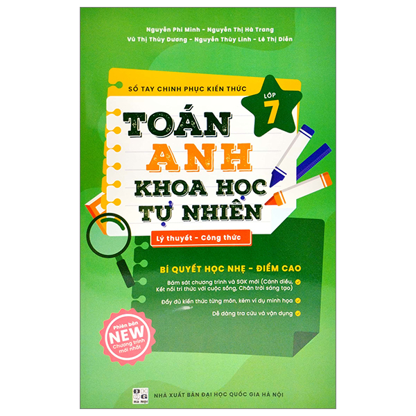 Fahasa - sổ tay chinh phục kiến thức toán - tiếng anh - khoa học tự nhiên lớp 7