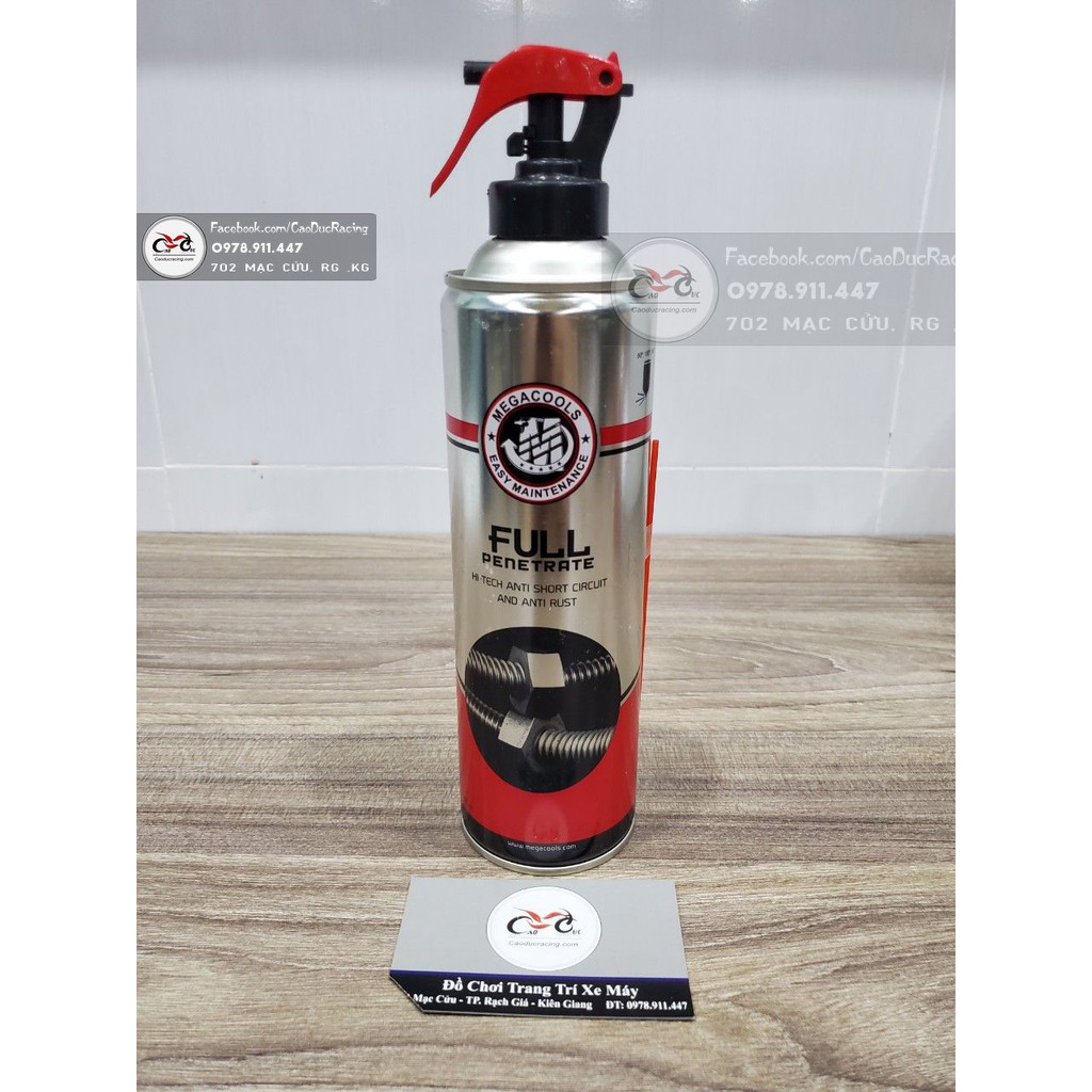 Xịt dưỡng và rửa sên Megacools Chain Lube 300ml indo