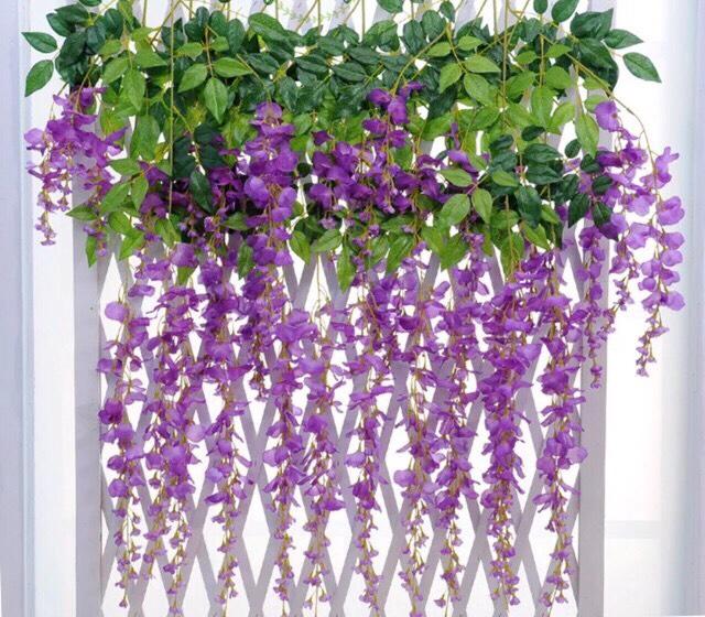 Combo 50 dây hoa tử đằng trang trí nhà cửa, sự kiện siêu đẹp