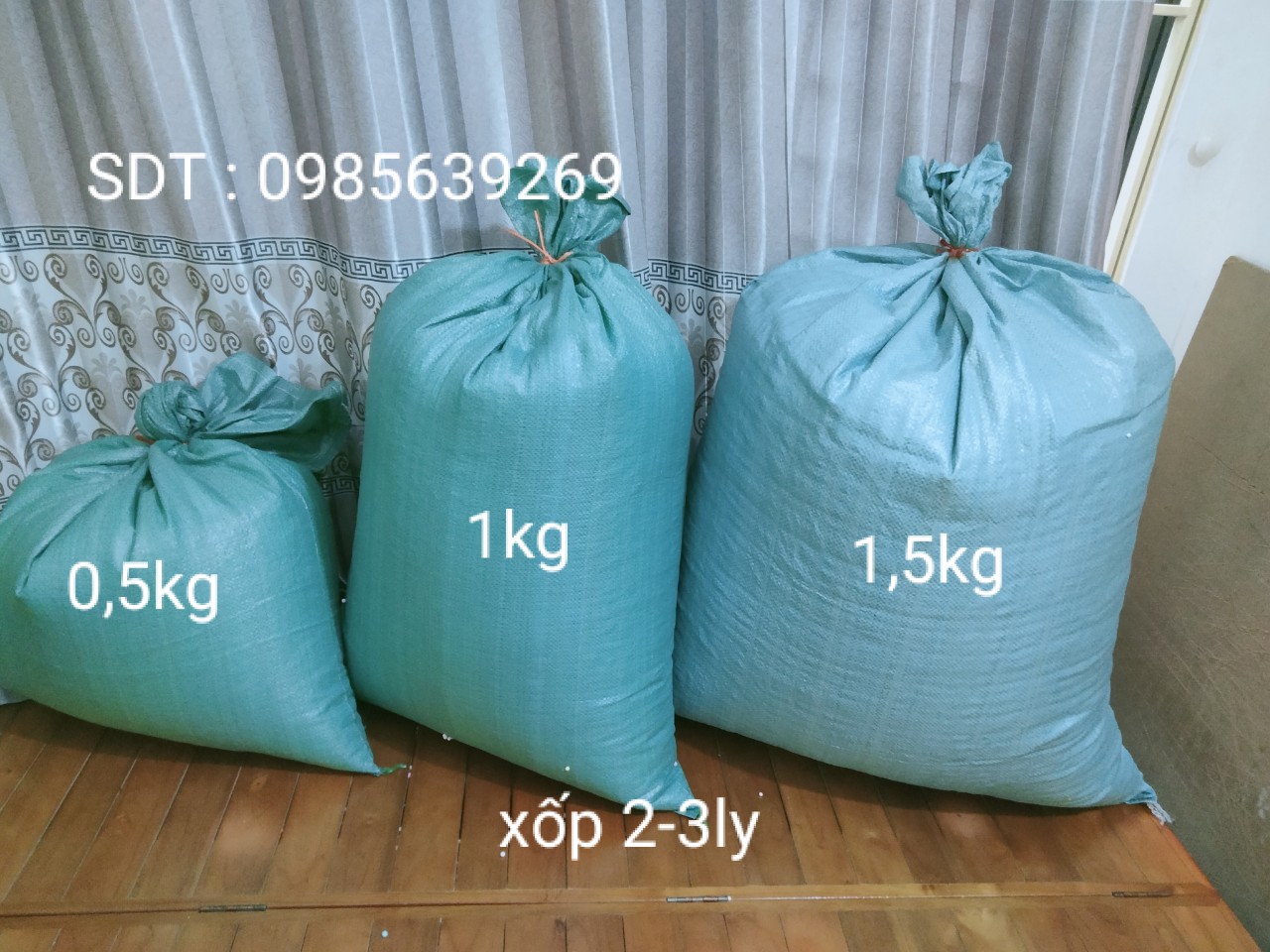 1kg Hạt xốp trắng 2-3ly