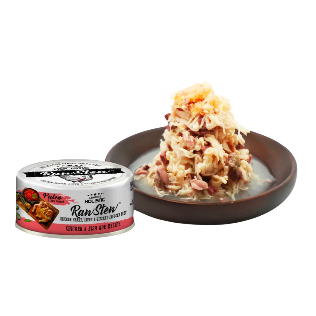 Pate Thức Ăn Ướt Cho Chó/Mèo Absolute Holistic Gà - Raw Stew - Lon 80G
