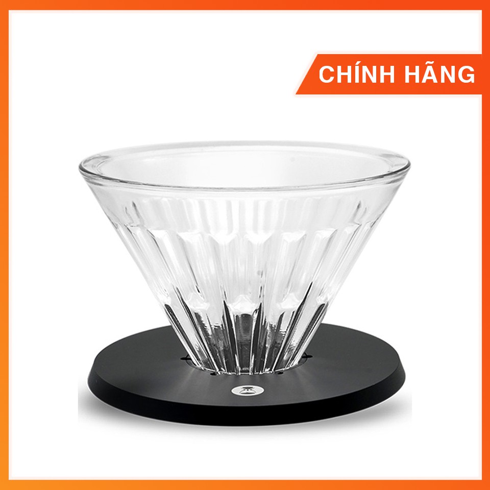 Phễu V60 thủy tinh Timemore Crystal size 01 và 02