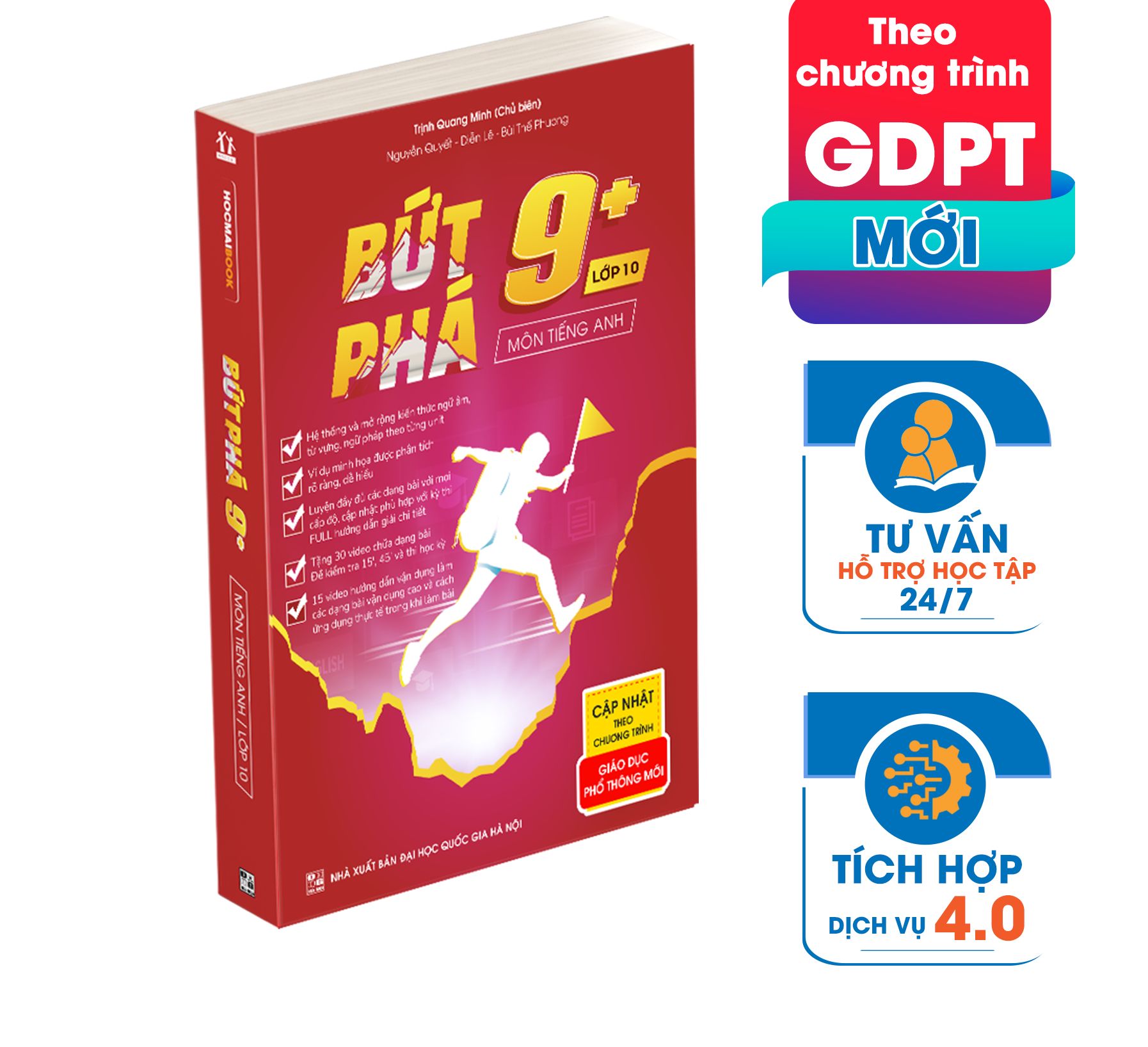 Bứt phá 9+ môn tiếng anh lớp 10 - nhà sách học liệu